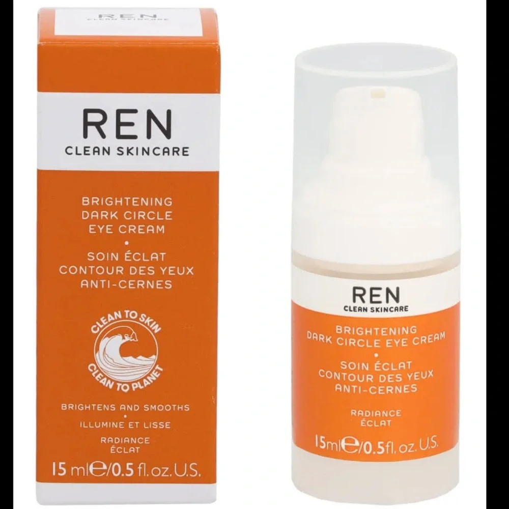 New REN vegan brightening dark circle eye cream full size 15 ml new in box